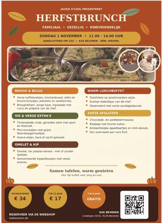 Herfstbrunch op 1 november
